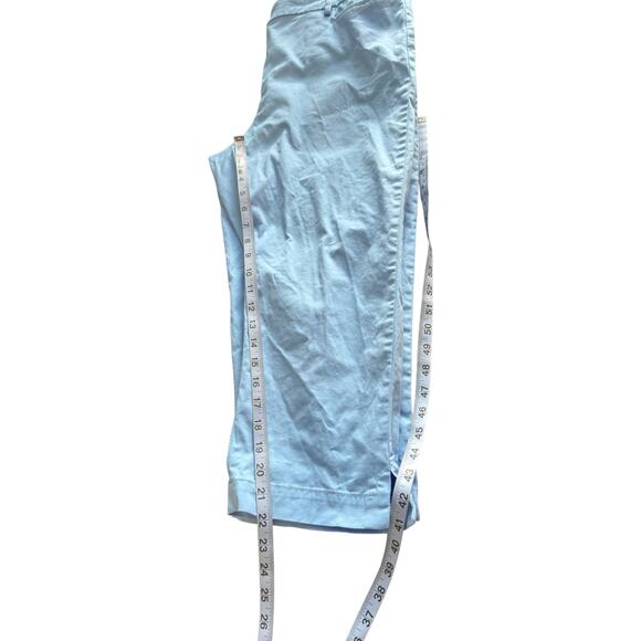 Talbots Plus Blue Basic Casual Everyday Perfect Skimmer Cropped Pants Size 12 - Picture 11 of 12